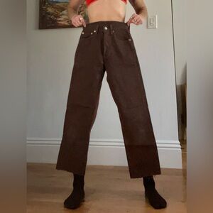 🇺🇸 Rare Vintage Levi’s 501 PETITE Brown Jeans